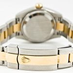 Rolex Ladys 179173 Datejust Steel & 18k Gold, Oyster Band, Fluted Bezel & White Roman Dial