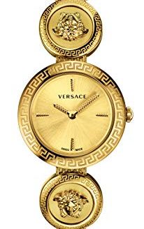 Versace Medusa Stud Icon Ladies Gold-Tone Stainless Steel Watch