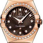 Omega Constellation Brown Dial 18k Rose Gold Luxury Watch 123.55.27.60.63.002