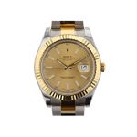 Rolex Datejust II 41mm Champagne Dial Gold Men's Watch 116333