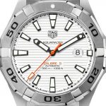 Tag Heuer Aquaracer White Dial Automatic Mens Stainless Steel Watch