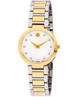 Movado Modern Classic Quartz Movement Mother Of Pearl Dial Ladies Watch 607103