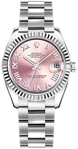 Rolex Datejust 31 Pink Roman Numeral Dial Oyster Bracelet Ladies Watch Ref. 178274