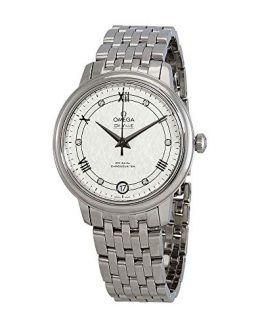 Omega De Ville Automatic Diamond Silver Dial Ladies Watch 424.10.33.20.52.002