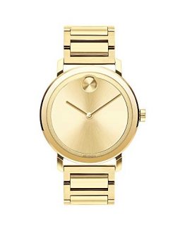 Movado Men's BOLD Evolution LYG Watch with a Flat Dot Sunray Dial, Gold (Model 3600508)