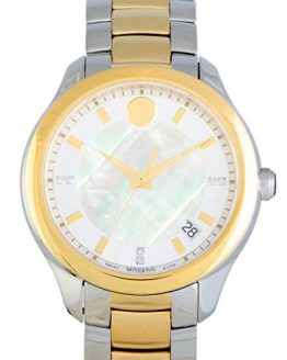 Movado Bellina Stainless Steel Yellow Gold PVD Mother of Pearl Watch