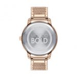 Movado Bold, Gold Steel Case, Gold Dial, Steel Mesh Bracelet, Women, 3600596