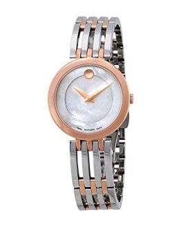 Movado Esperanza White Mother of Pearl Dial Ladies Watch 0607114
