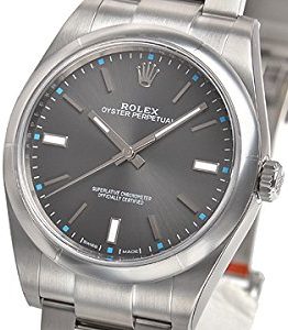 Rolex Oyster Perpetual 114300 Dark Rhodium Dial Mens Watch