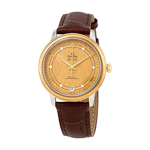 Omega De Ville Automatic Diamond Champagne Dial Ladies Watch 424.23.33.20.58.001