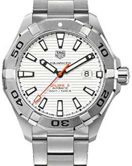 Tag Heuer Aquaracer White Dial Automatic Mens Stainless Steel Watch