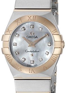 Omega Women's Constellation Analog Display Swiss Quartz Silver Watch