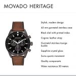 Movado Men's Heritage Chronograph Watch with a Printed Index Dial