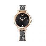 Swarovski Cosmic Rock Watch Black dial Rose Gold Tone