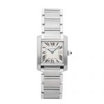 Cartier Tank Francaise Quartz (Battery) Silver Dial Womens Watch