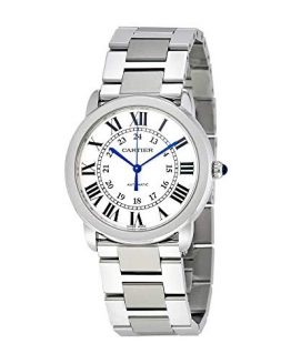 Cartier Ronde Solo Silver Opaline Ladies Watch