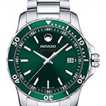 Movado Series 800, Stainless Steel Case, Green Dial, Stainless Steel Bracelet