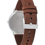 Movado Men's FACE Stainless Steel Case with a White Dial on a Cognac Leather Strap 3640001