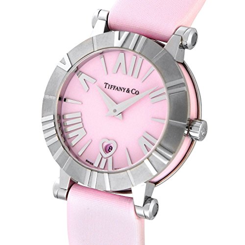 Tiffany & Co. Watch Atlas Pink Dial Satin Belt Z1300.11.11a31a41a 1 Effortless Elegance: Tiffany Atlas Lady Pink Dial Satin Strap Watch