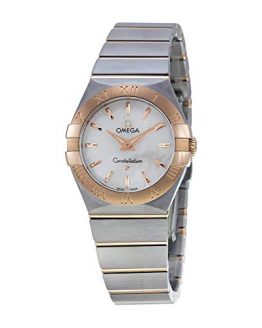 Omega Constellation Mother Of Pearl Dial Gold and Steel Ladies Watch 12320276005001
