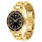 Movado Men's Series 800 Sport Yellow Gold Watch with a Printed Index Dial, Gold/Black (2600145)