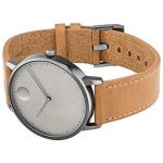 Movado FACE, Grey Ion-Plated Stainless Steel Case, Grey Dial