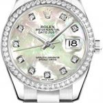 Women's Rolex Lady-Datejust 26 Mother of Pearl Oystersteel Diamond Watch (Ref. 179384)