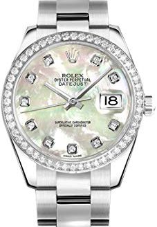 Women's Rolex Lady-Datejust 26 Mother of Pearl Oystersteel Diamond Watch (Ref. 179384)