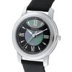 Tiffany & Co. Watch Mark Black / Black Pearl Dial Satin Belt