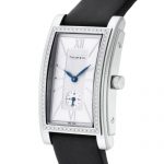 Tiffany & Co. Watch Grand Silver Dial Diamond Satin Belt