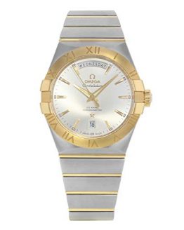 Omega Constellation Co-Axial Day-Date 38mm Yellow Gold on Steel Men's Watch 123.20.38.22.02.002