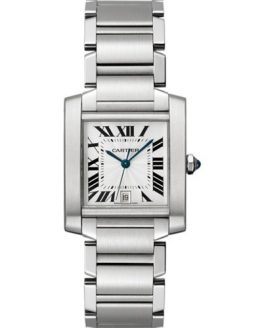 Cartier Men's Tank Francaise Stainless Steel Automatic Watch - Timeless Elegance at Your Wrist