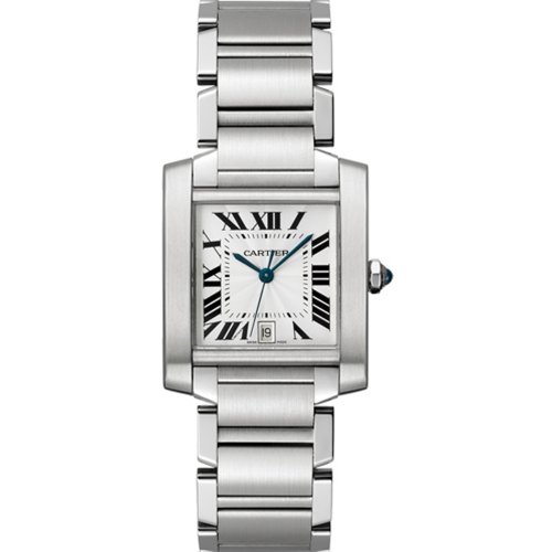 Cartier Men's Tank Francaise Stainless Steel Automatic Watch - Timeless Elegance at Your Wrist