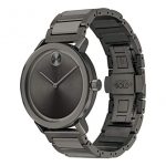 Movado Men's BOLD Evolution Gunmetal Watch with a Flat Dot Sunray Dial, Gold (Model 3600509)