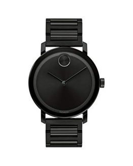 Movado Bold, Ionic Plated Black Steel Case, Black Dial, Black Steel Bracelet, Men, 3600538