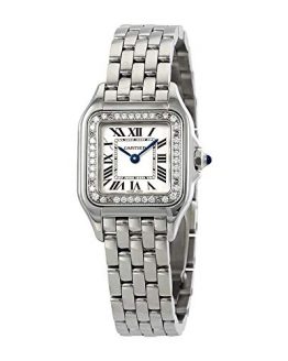 Cartier Panthere Small Diamond Silver Dial Ladies Watch