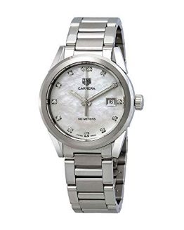 Tag Heuer Carrera Diamond Mother of Pearl Dial Ladies Watch