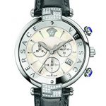 Versace Women's 'REVE' Swiss Quartz Stainless Steel and Leather Casual Watch