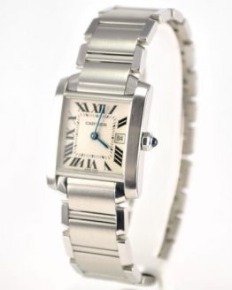 Cartier Midsize Tank Francaise Stainless Steel Watch