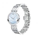 Movado Esperanza Mother of Pearl Diamond Dial Ladies Watch 0607304