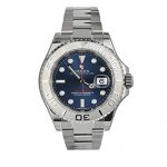 Rolex Yatch-Master Blue Dial Platinum and Steel MensWatch 116622