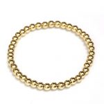 Seven Seas Pearls Bead Stretch Elastic Bracelet 14k Gold Yellow