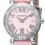 Tiffany & Co. Watch Atlas Pink Dial Satin Belt