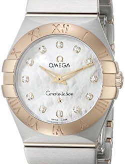 Omega Women's 12320276055002 Constellation Diamond-Accented Stainless Steel and 18k Gold Watch