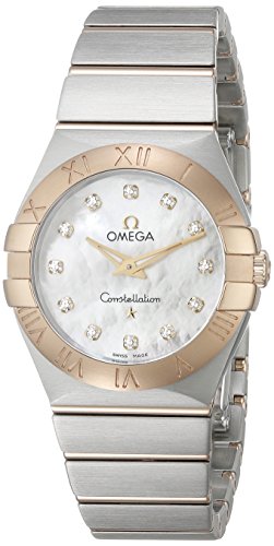 Omega Women's 12320276055002 Constellation Diamond-Accented Stainless Steel and 18k Gold Watch
