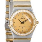 Omega Women's 1277.10.00 Constellation Quartz Small Two-Tone Diamond Watch