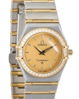 Omega Women's 1277.10.00 Constellation Quartz Small Two-Tone Diamond Watch