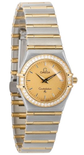 Omega Women's 1277.10.00 Constellation Quartz Small Two-Tone Diamond Watch