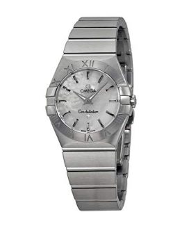 Omega Women's 12310276005001 Constellation Analog Display Swiss Quartz Silver Watch