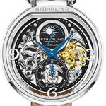 Stührling Original Mens Skeleton Watch Dial Automatic Watch